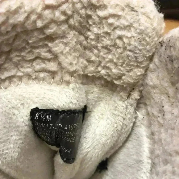 Khombu black leather faux fur lined lace up boots.size 8.5 - Picture 10 of 12